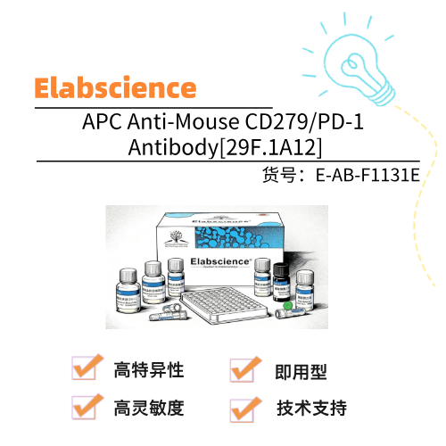  Elabscience伊莱瑞特 APC Anti-Mouse CD279/PD-1 Antibody[29F.1A12]