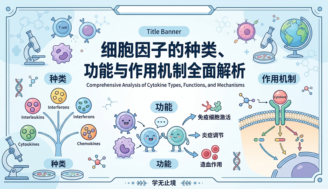 细胞因子的种类、功能与作用机制全面解析